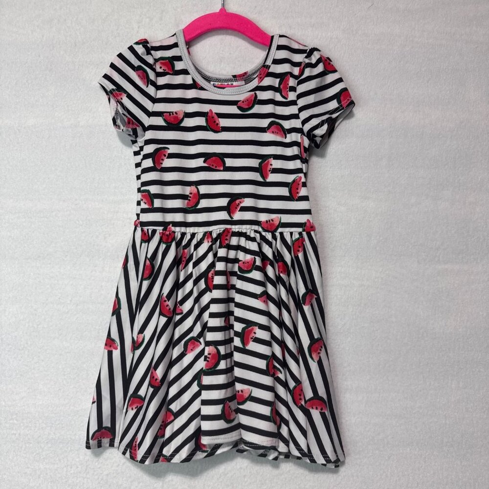 Dotdotsmile Dress Size 2T Short Sleeves Watermelon Print New With Tags